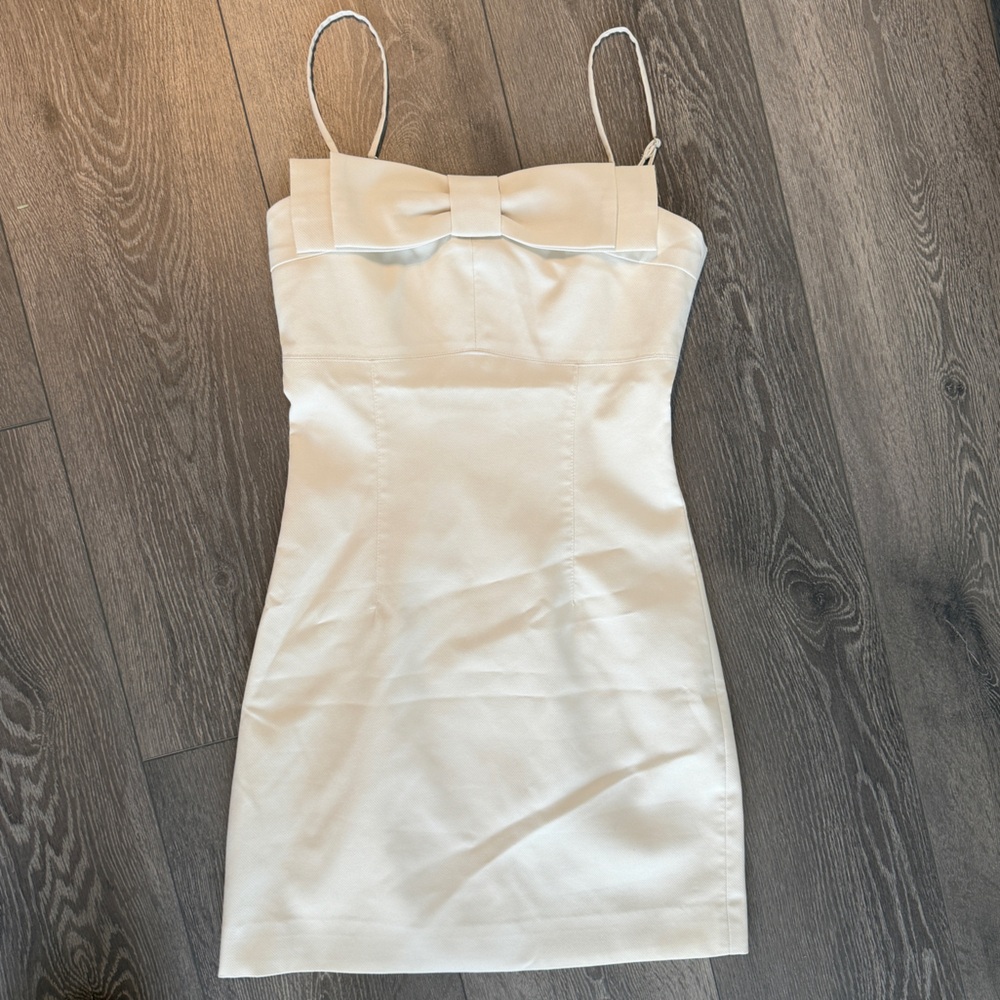 ASM ANNA Cream Bow Dress, size XS